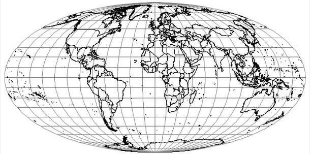 投影法-モルワイデ図法