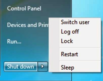 Lülitage Windows 7 välja