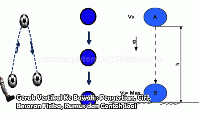 Vertical Downward Motion: Definition, Characteristics, Physical Quantities, Formulas and Example Problems