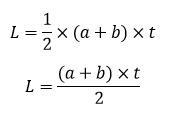 trapezoid area formula