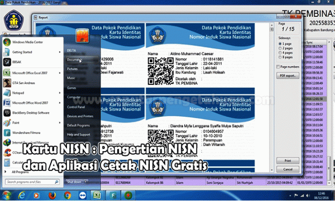 NISN Card: Definition of NISN and Free NISN Printing Application