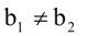 b ไม่เท่ากับ b