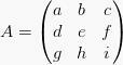 ดีเทอร์มีแนนต์ของคำสั่ง 3×3 (กฎซาร์รัส)