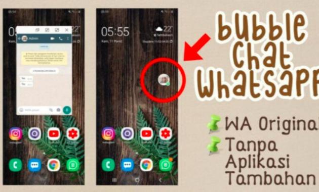 วิธีสร้าง WhatsApp Bubble Chat