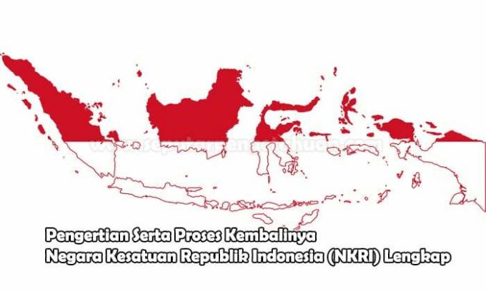 Complete understanding and process of returning the Unitary State of the Republic of Indonesia (NKRI).