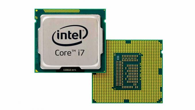 ตัวอย่างของตัวประมวลผลฮาร์ดแวร์หรือ CPU (หน่วยประมวลผลกลาง)