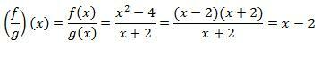 ตอบ การหารของ f และ g