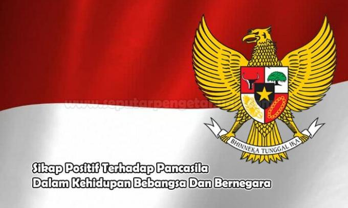 Positive attitude towards Pancasila in the life of the nation and state