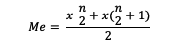 Median formula 2
